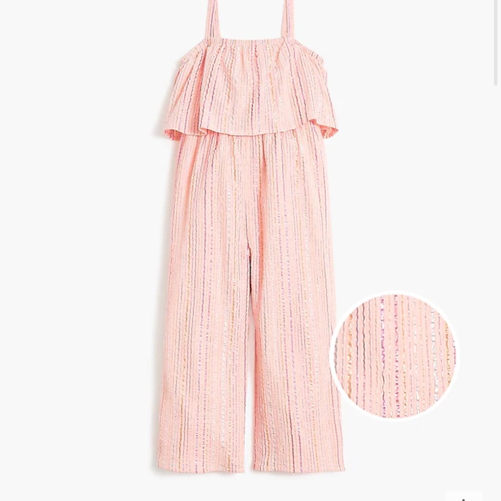 Shimmer striped jumpsuit
